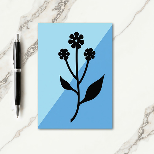 Bipartite Botanical Art Card