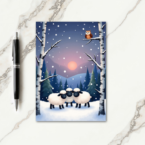 Birch Forest Christmas Card