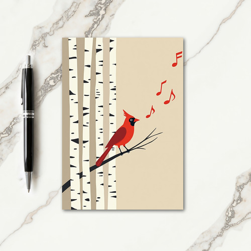 Birch Tree Christmas Card