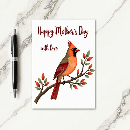 Bird And Branch Mothers Day Card