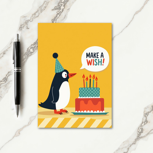 Bird And Cake Birthday Card