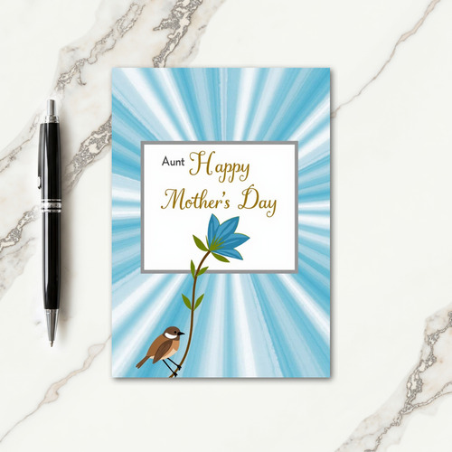Bird Aunt Mothers Day Card