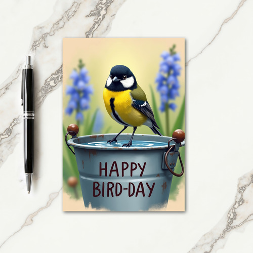 Bird Birthday Illustration Card