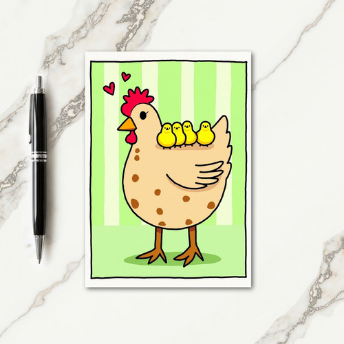 Bird Family Mothers Day Card