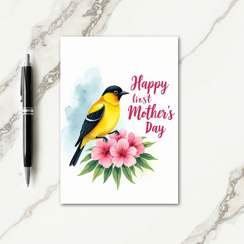 Bird Floral Mothers Day Card