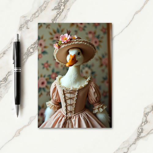 Bird In Gown Portrait Card