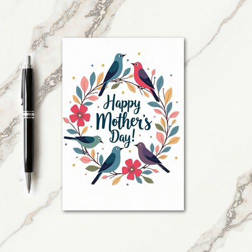 Birds And Blossoms Card