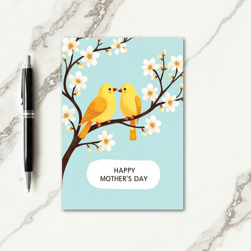 Birds And Blossoms Mothers Day Card