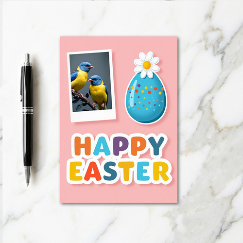Birds And Egg Happy Spring Card