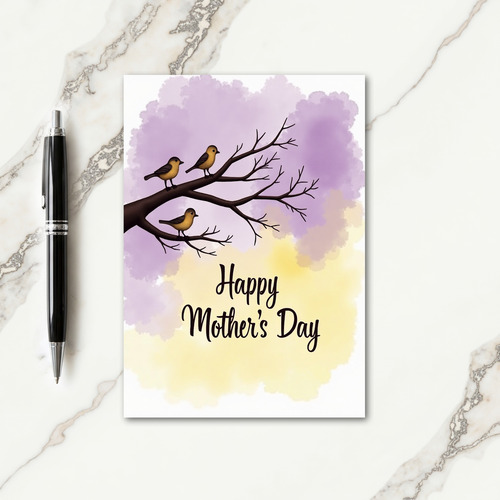Birds Branch Mothers Day Card