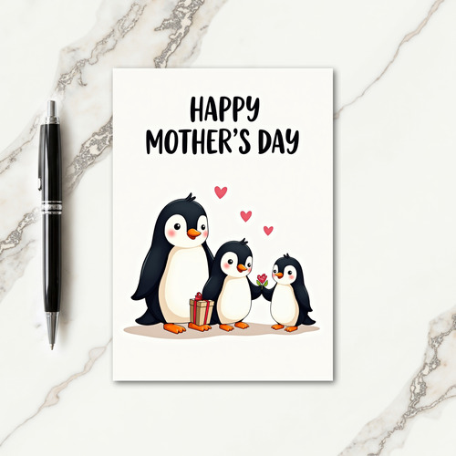 Birds Hearts Happy Mothers Day Card