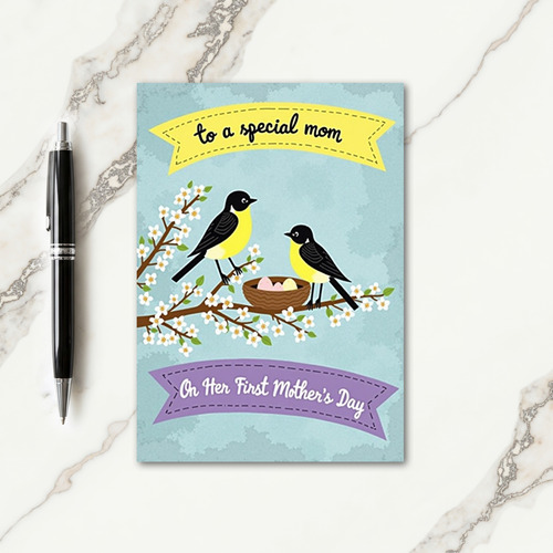 Birds Nest Mothers Day Card