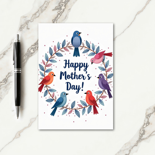Birds Sweet Mothers Day Wish Card