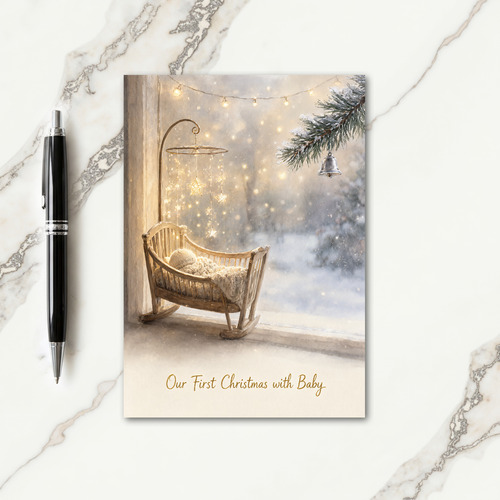 Birth Announcement Christmas Card