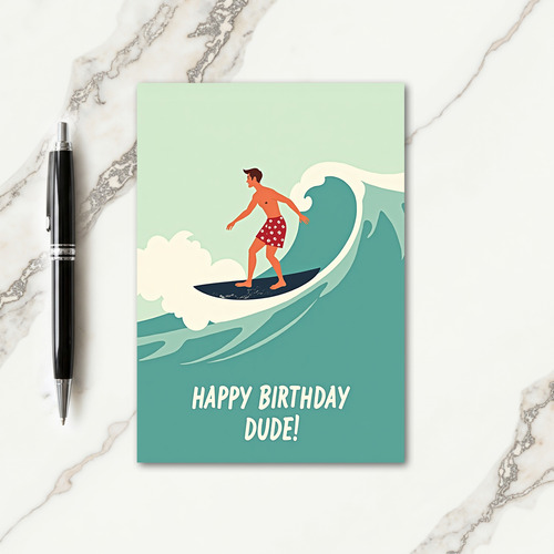 Birthday Adventure Wave Card