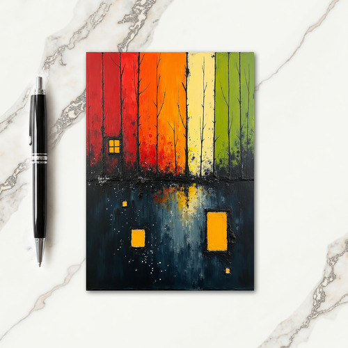 Birthday Aurora Forest Card