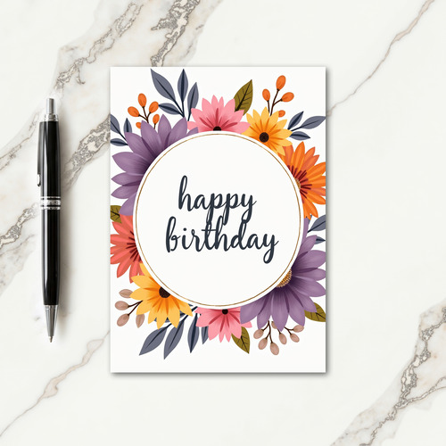 Birthday Bloom Floral Card
