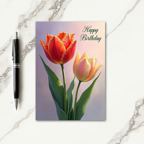 Birthday Blossom Art Card