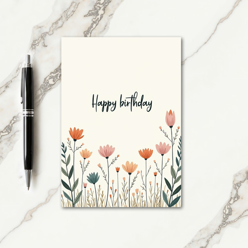 Birthday Botanical Card
