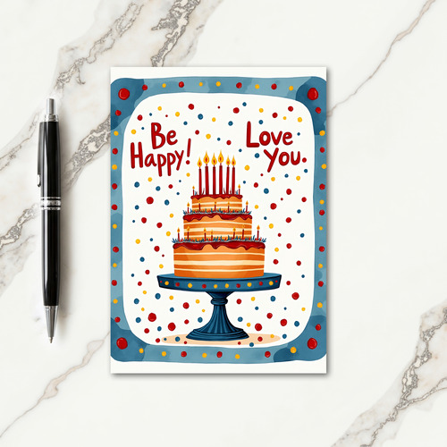 Birthday Cake Confetti Card