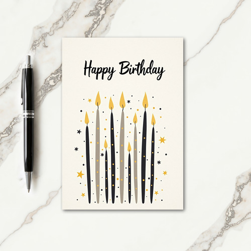 Birthday Candles Card