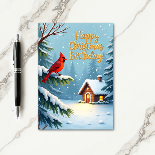 Birthday Card At Christmas Card