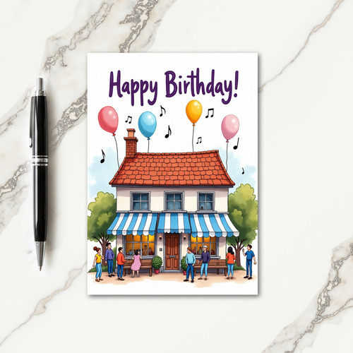 Birthday Celebration Building Card