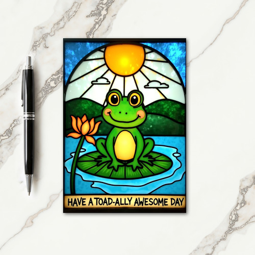Birthday Cheer Amphibian Art Card