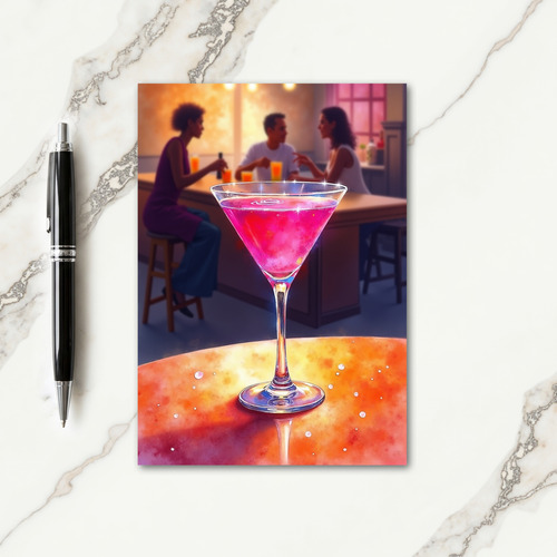 Birthday Cheers Ruby Drink Card