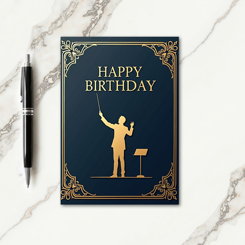Birthday Conductor Card