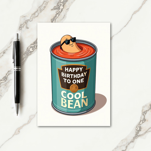 Birthday Cool Bean Bath Card