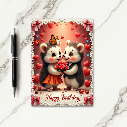 Birthday Creature Affection Card