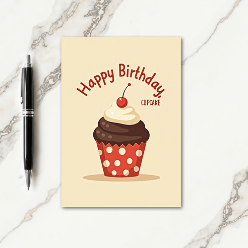 Birthday Cupcake Card