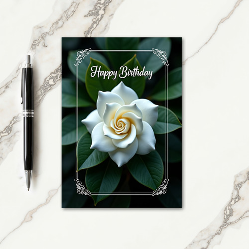 Birthday Elegant Floral Card