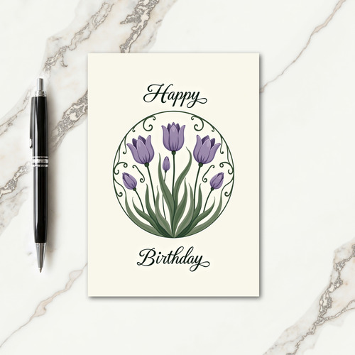 Birthday Floral Bloom Card