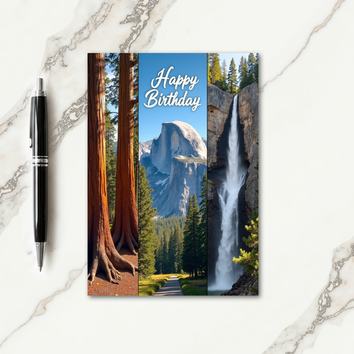 Birthday Forest Vista Card