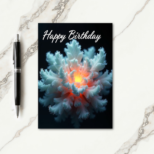 Birthday Frost Bloom Card