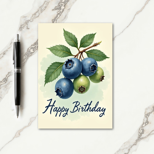 Birthday Fruit Cluster Card