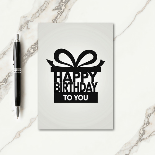 Birthday Gift Typography Card