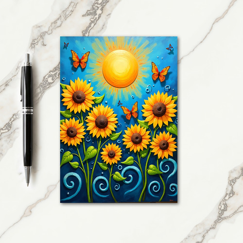 Birthday Golden Bloom Card