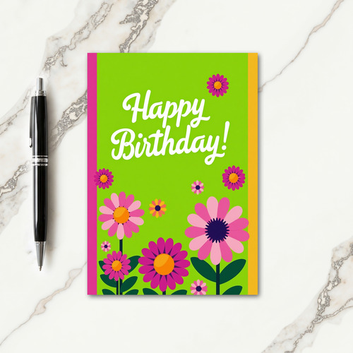 Birthday Illustration Joyful Card