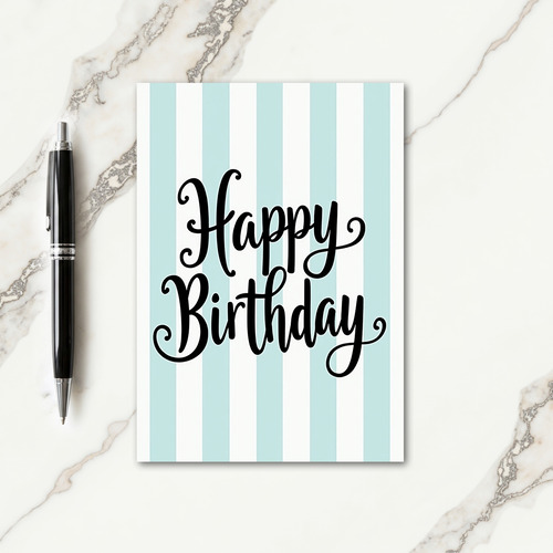 Birthday Illustration Lines Card