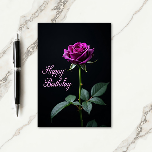 Birthday Magenta Bloom Card