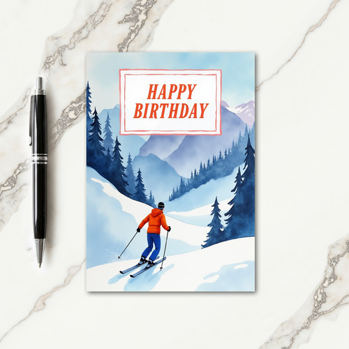 Birthday Mountain Card