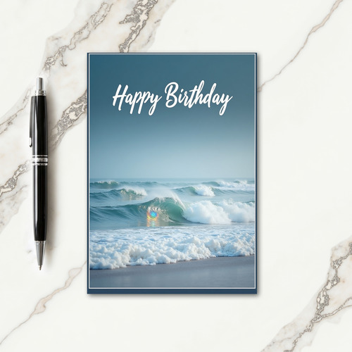 Birthday Ocean Waves Card