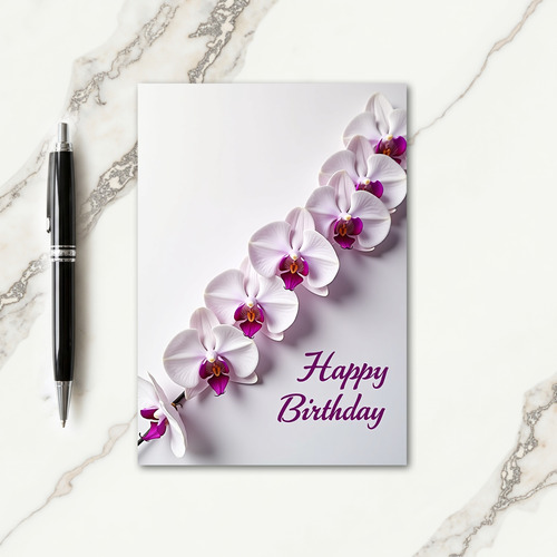 Birthday Orchid Bloom Card