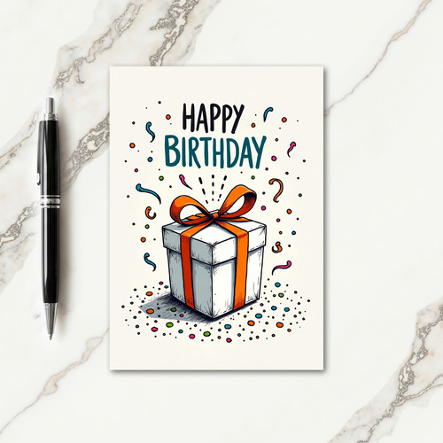 Birthday Package Art Card