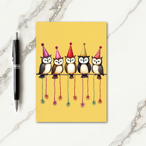 Birthday Party Birds Card