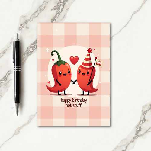Birthday Red Figures Card