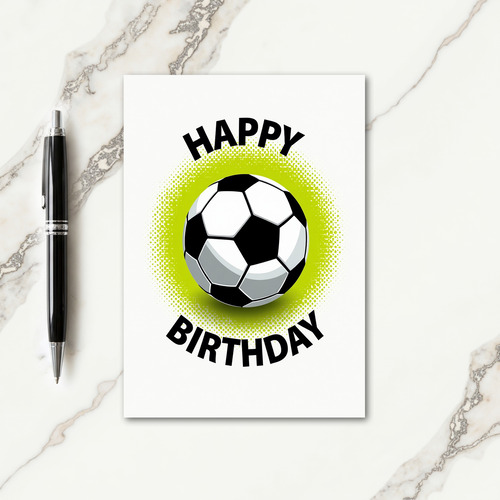 Birthday Soccer Burst Card